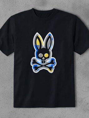 Bunny Skull Graphic Tee | Cute Edgy Y2K Streetwear T-Shirt | Black Unisex Shirt